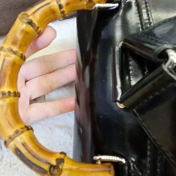 Gucci Bamboo Drawstring  Nylon Backpack - Picture 13 of 16